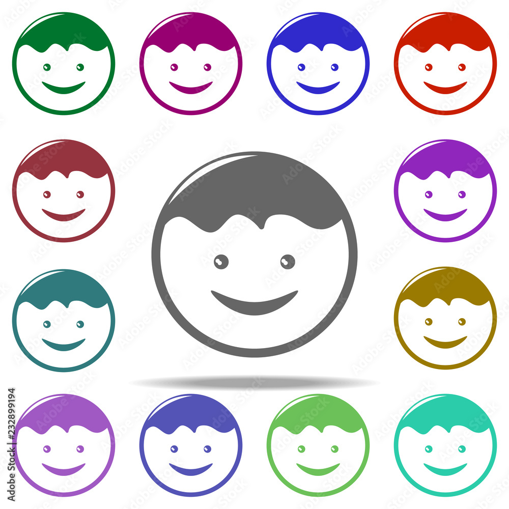 child's face icon. Elements of Children in multi color style icons. Simple icon for websites, web design, mobile app, info graphics child's face icon. Elements of Children in multi color style icons. Simple icon for websites, web design, mobile app, info graphics