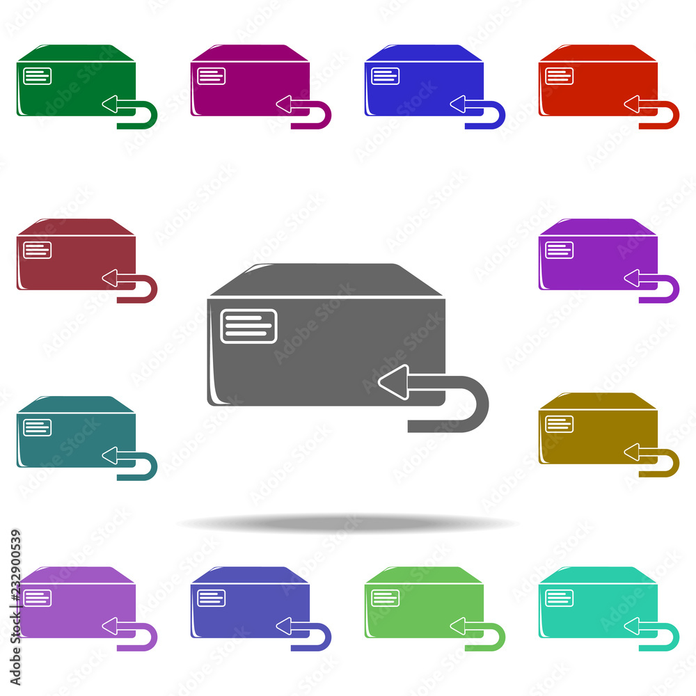 return box icon. Elements of Logistic in multi color style icons. Simple icon for websites, web design, mobile app, info graphics return box icon. Elements of Logistic in multi color style icons. Simple icon for websites, web design, mobile app, info graphics