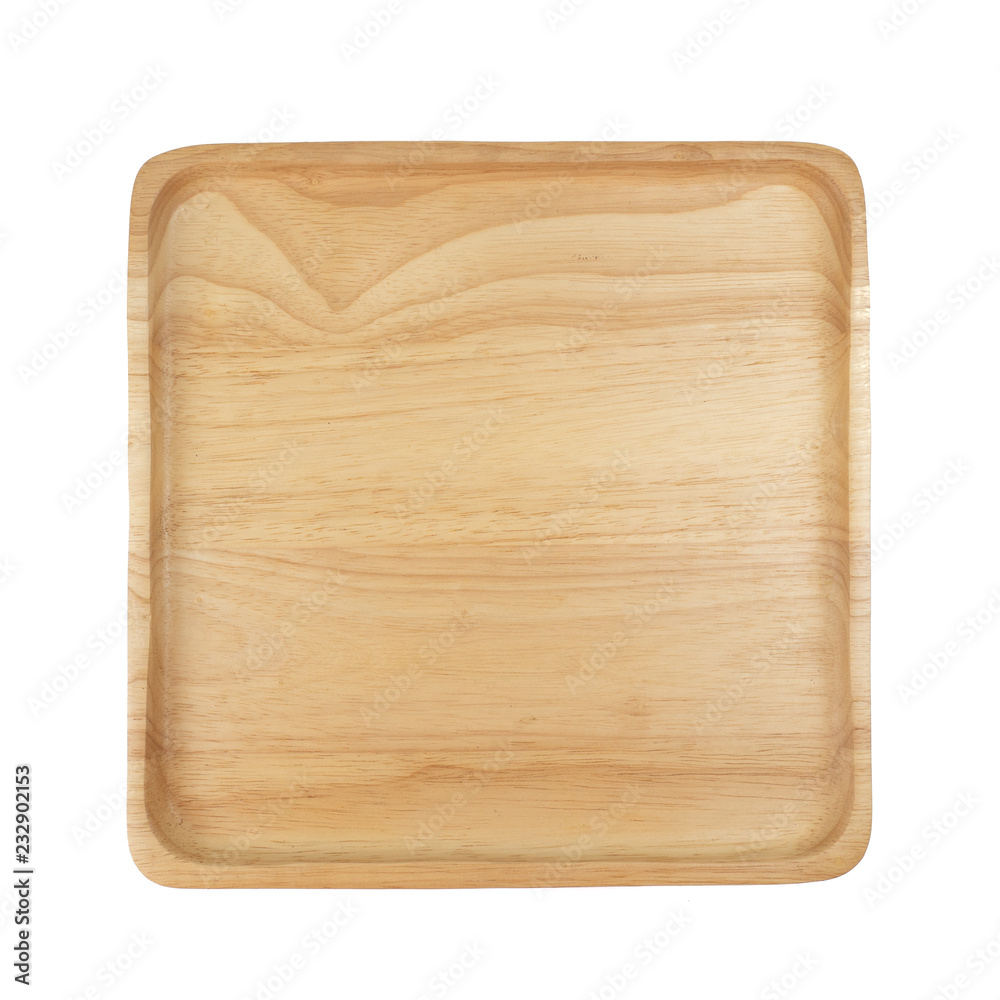 wooden plate for food isolated on white background.concept Handcraft cooking utensils wooden plate for food isolated on white background.concept Handcraft cooking utensils