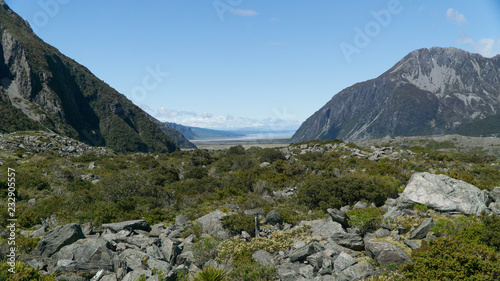 Fascinating Hooker valley in New Zealand © Michaela