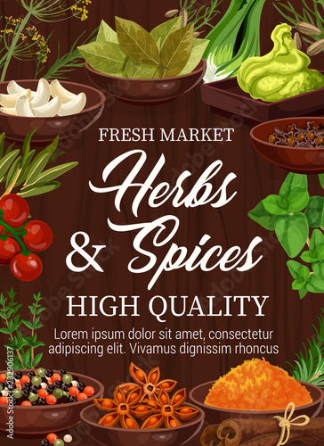 Organic herbs and spices, seasonings market
