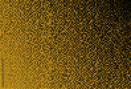 Banner Gold Sequins Glitter Sparkle Stars Glow.