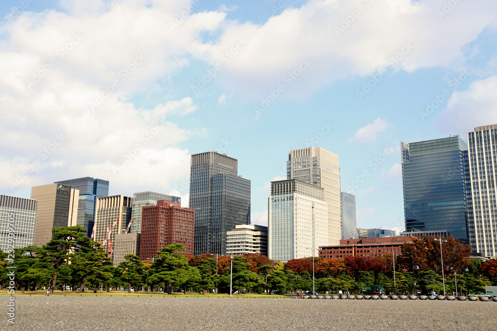 Cityscape of Otemachi, Tokyo. Near of Imperial Palace. Cityscape of Otemachi, Tokyo. Near of Imperial Palace.