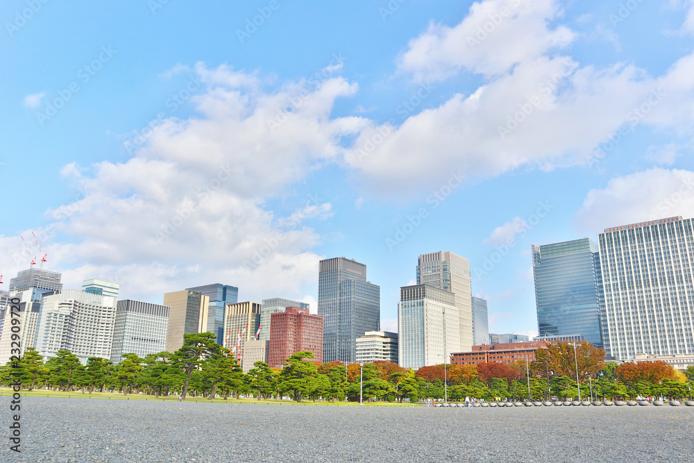 Cityscape of Otemachi, Tokyo. Near of Imperial Palace. Cityscape of Otemachi, Tokyo. Near of Imperial Palace.