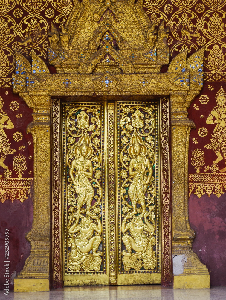 Gilded Temple Doors - Chiang Mai, Thailand
