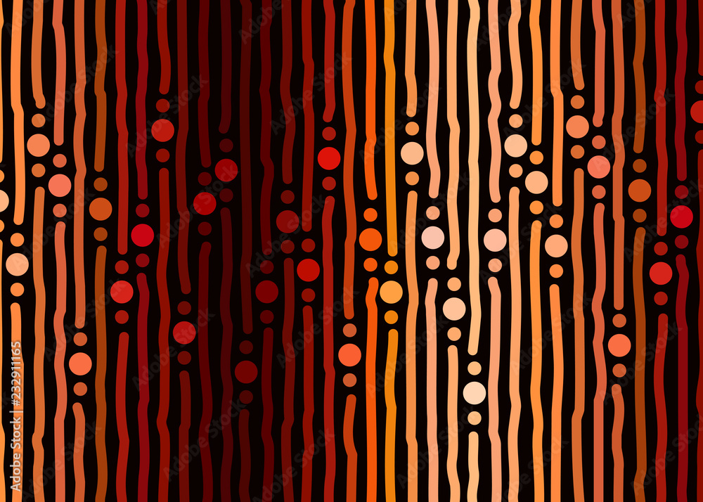 Aboriginal dot art vector seamless background. Stock Vector | Adobe Stock