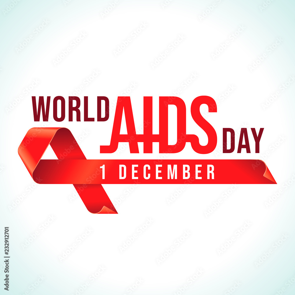 Awareness Red Ribbon - symbol for the solidarity of people living with ...