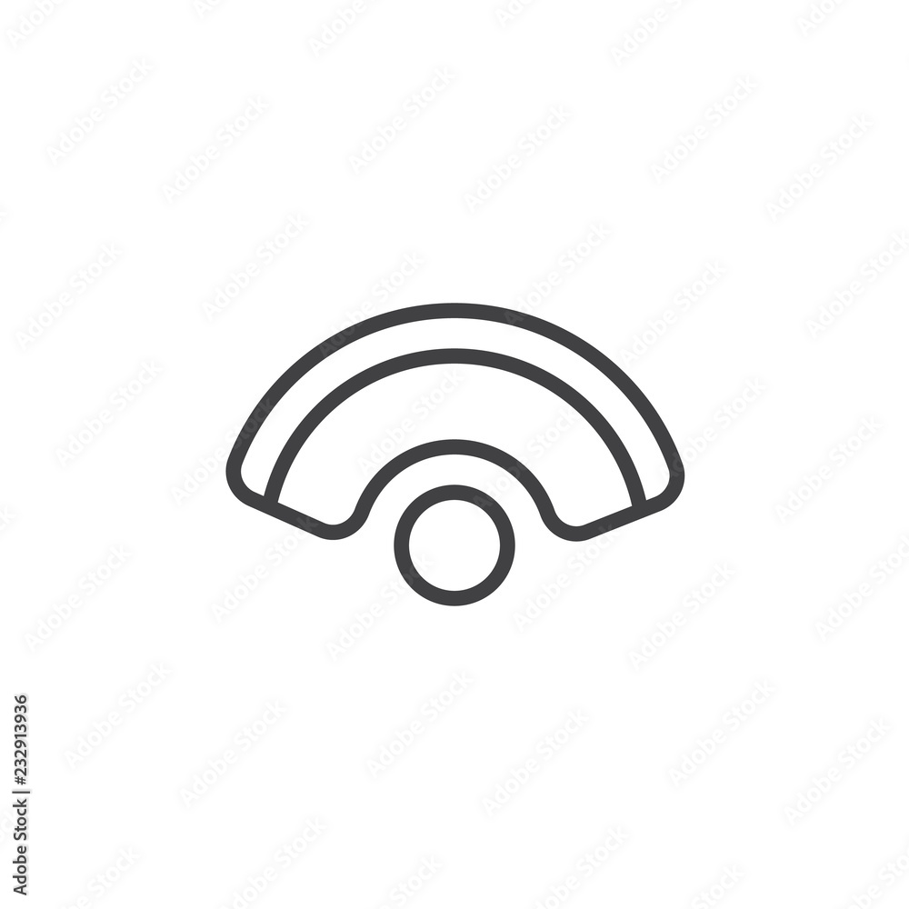 Round sofa and coffee table top view outline icon. linear style sign for mobile concept and web design. Couch interior furniture simple line vector icon. Symbol logo illustration. Pixel perfect vector Round sofa and coffee table top view outline icon. linear style sign for mobile concept and web design. Couch interior furniture simple line vector icon. Symbol logo illustration. Pixel perfect vector