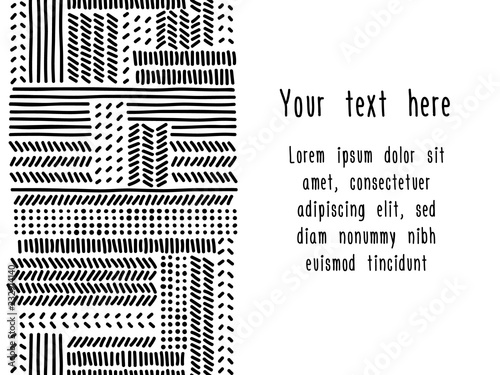 Simple black and white dood...