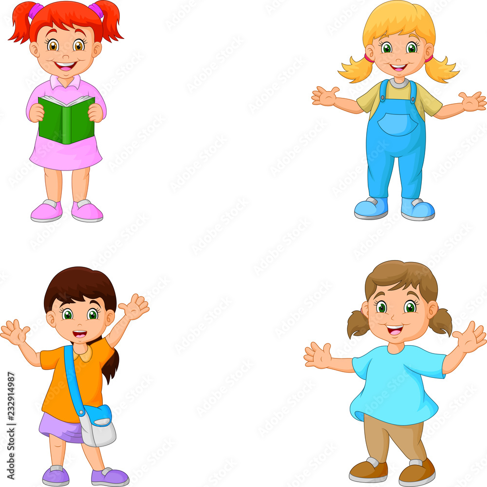 Happy school children cartoon
Happy school children cartoon