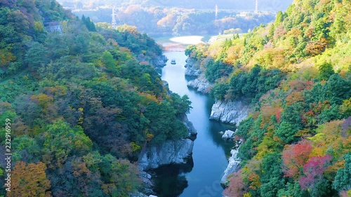 富山　神通峡　紅葉 2018