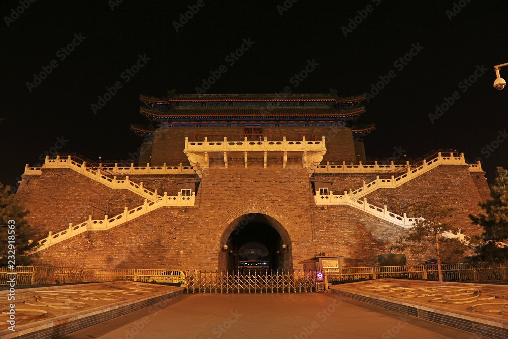 The Large Front Door night view  on december 22, 2013, beijing, china.
