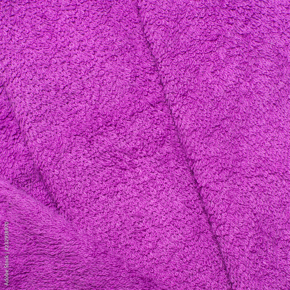 terry towel, magenta color (fuchsia), texture.