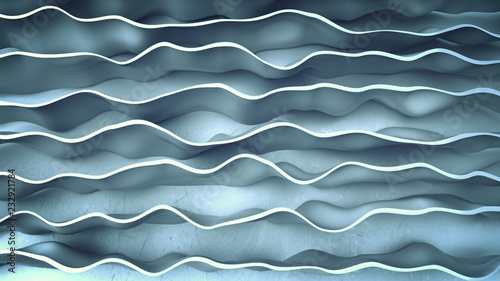 Grunge surface with curved ...