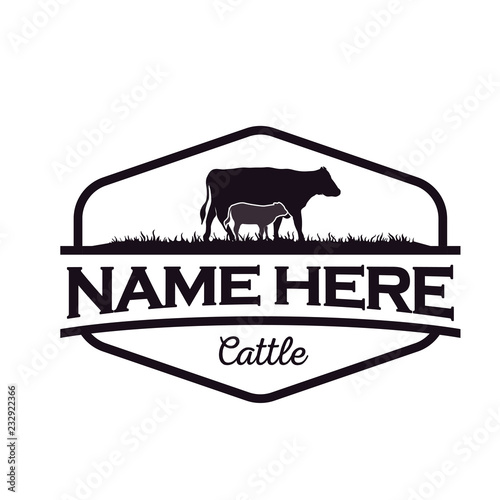 cattle logo template
