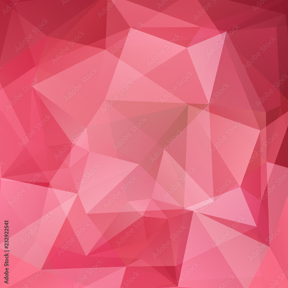 Fototapeta premium Abstract geometric style red background. Vector illustration