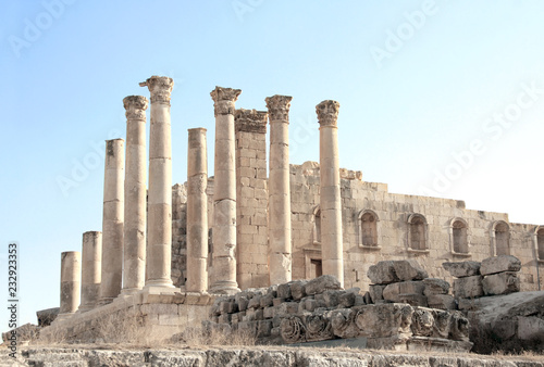 Temple of Zeus in Jerash, Jordan