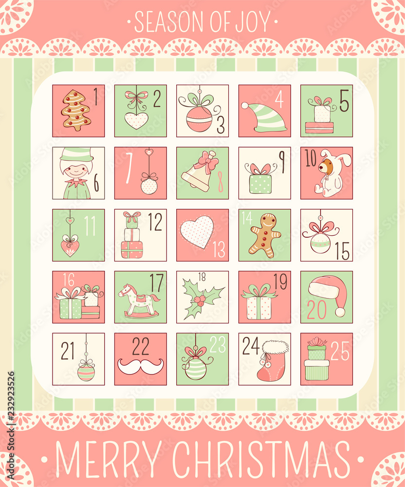Christmas advent calendar Christmas advent calendar