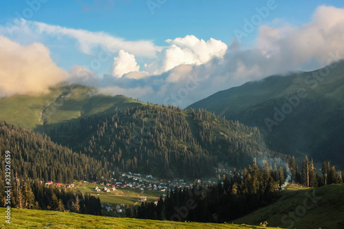 summer view to bakmaro from mountains