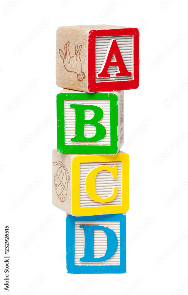 Premium Photo  Wooden alphabet blocks isolated on white