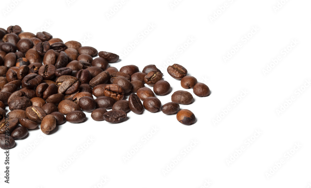 coffee beans isolated on white background coffee beans isolated on white background