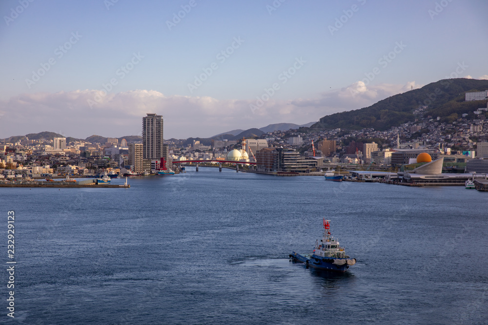 Naklejka premium 長崎港