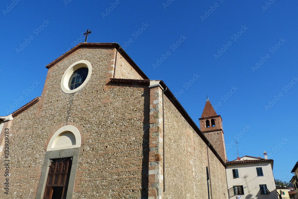 Saint Agostino square, Prato, Tuscany, Italy