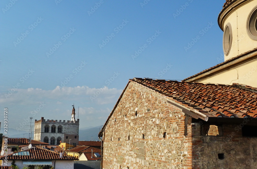 View of Prato from Emperor castle, Tuscany, Italy View of Prato from Emperor castle, Tuscany, Italy
