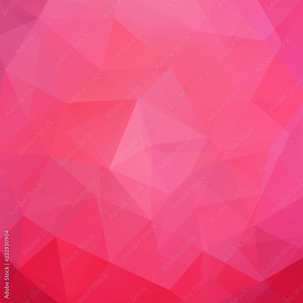 Obraz premium Background made of pink triangles. Square composition with geometric shapes. Eps 10