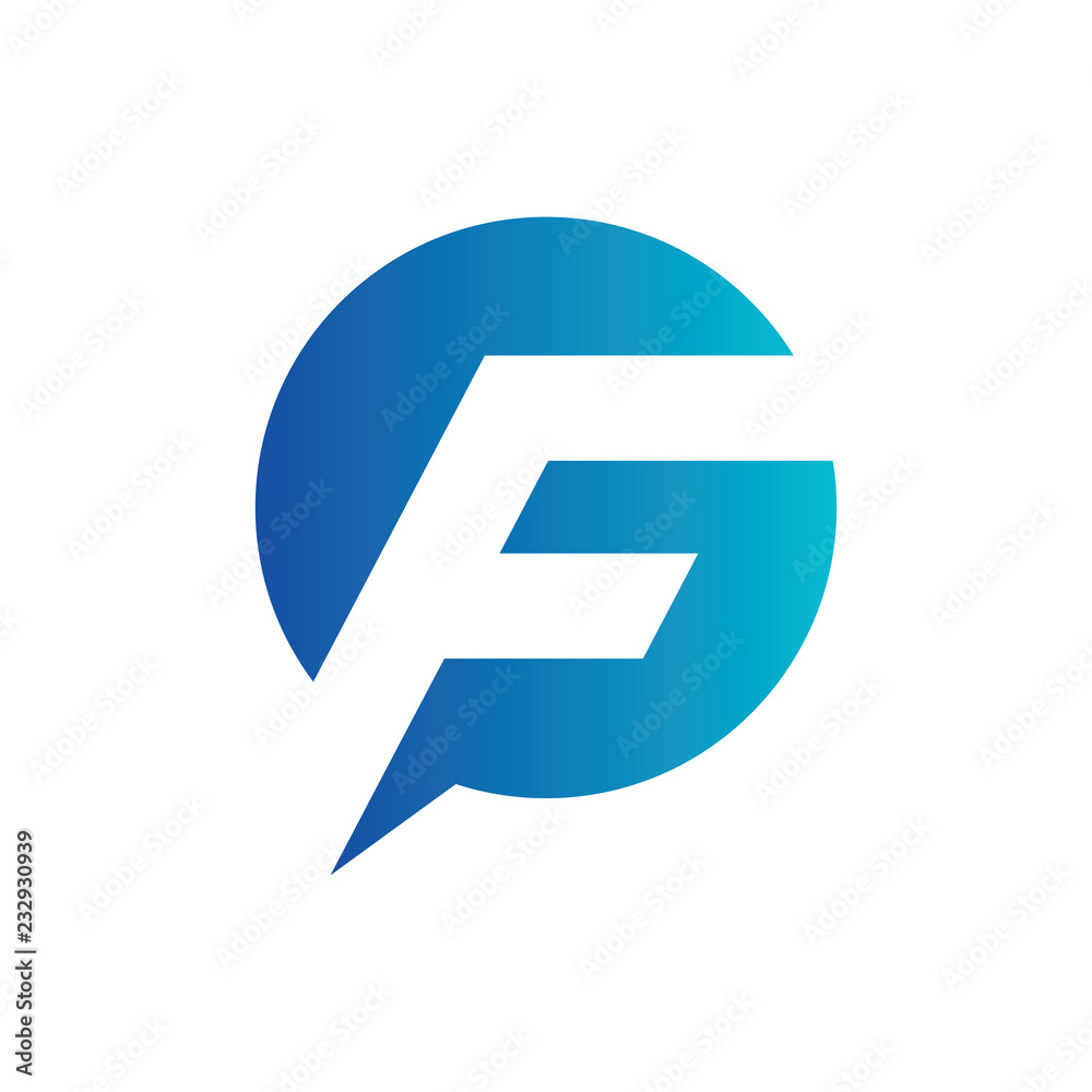 Letter F logo modern Letter F logo modern