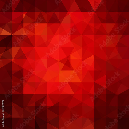 Geometric pattern, triangles vector background in red tone. Illustration pattern