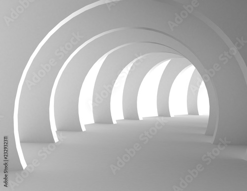 Abstract Architecture Design concept. 3d rendered illustration
