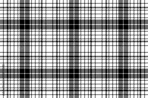 Modern pixel black white seamless pattern plaid