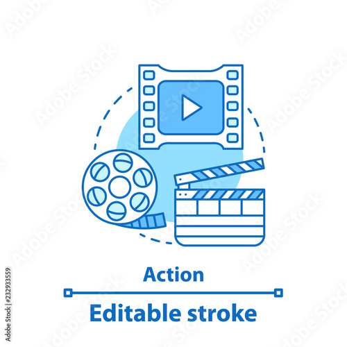 Action concept icon