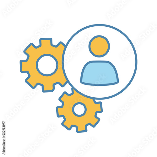 HR management color icon