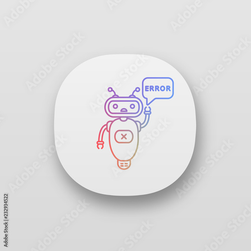 Error chatbot app icon