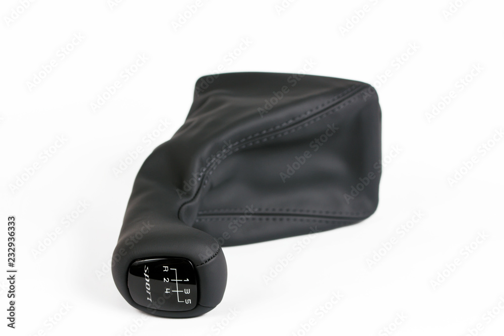 Six speed gear shift in car . Gear transmission. Isolated spare auto parts. Six speed gear shift in car . Gear transmission. Isolated spare auto parts.