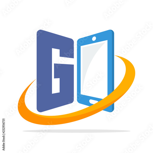 Free Download initial logo icon for the smartphone gadget business with the initials of the letter G - GFXLoad
