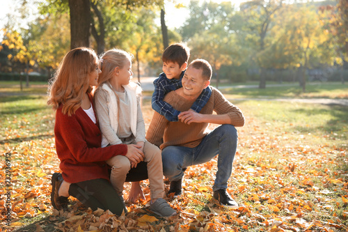 Portrait of happy family in...