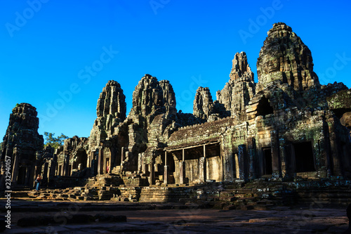 Ancient ruin Bayon Temple in Siem Reap