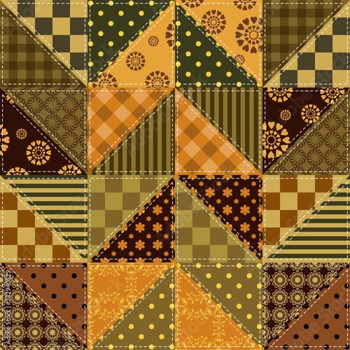 patchwork background with different patterns