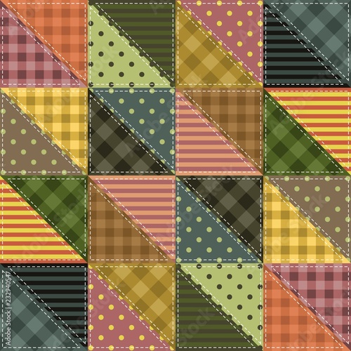 patchwork background with different patterns