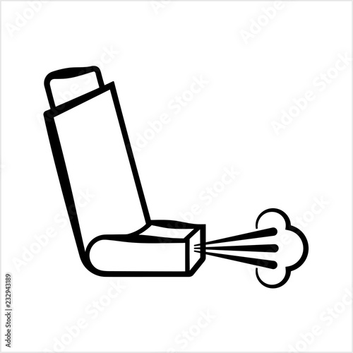 Inhaler Icon, Inhalator Icon, Breathing Inhaler