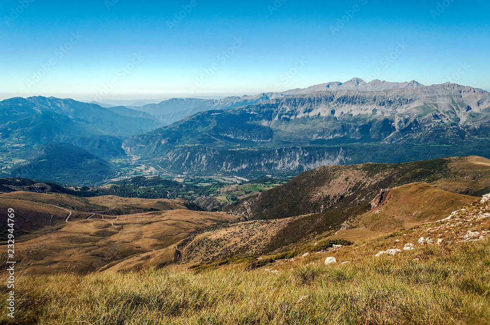 Mountains of Cerler in the Pyrenees Mountains of Cerler in the Pyrenees