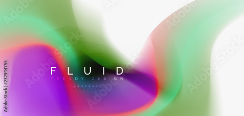 Mixing liquid color flow abstract background. Trendy abstract layout template for business or technology presentation, internet poster or web brochure cover, wallpaper