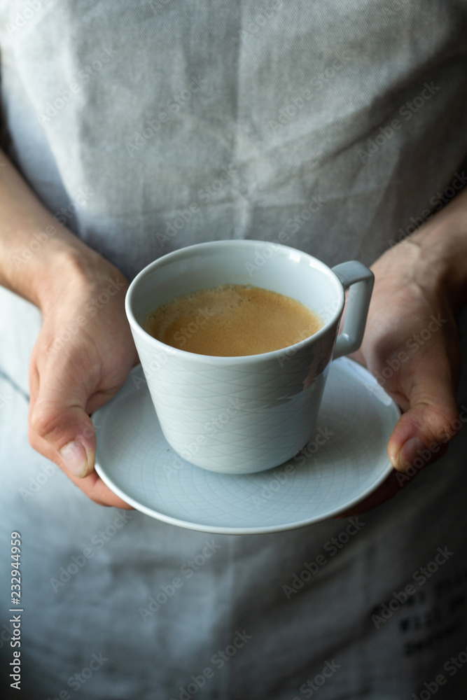 a cup of black coffee. a cup of black coffee.