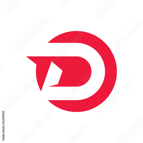 Letter D logo simple