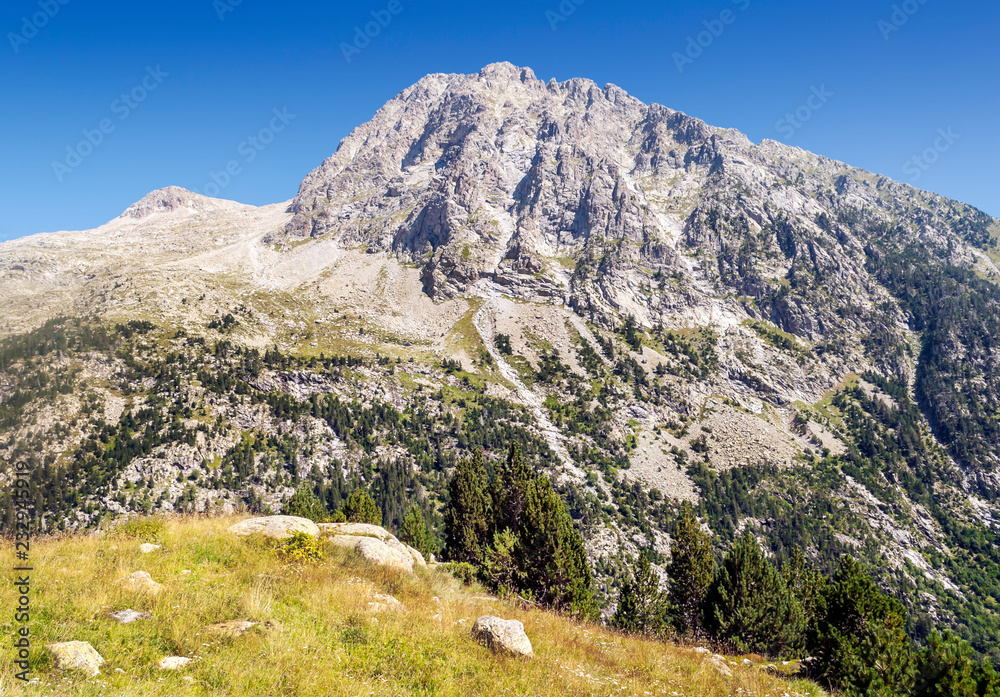 Mountains in the Benasque valley in the Pyrenees