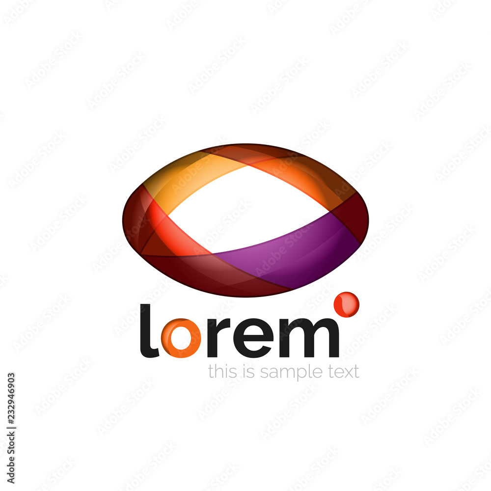 Abstract geometric business icon Abstract geometric business icon