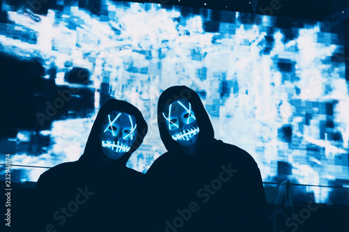 masque halloween led